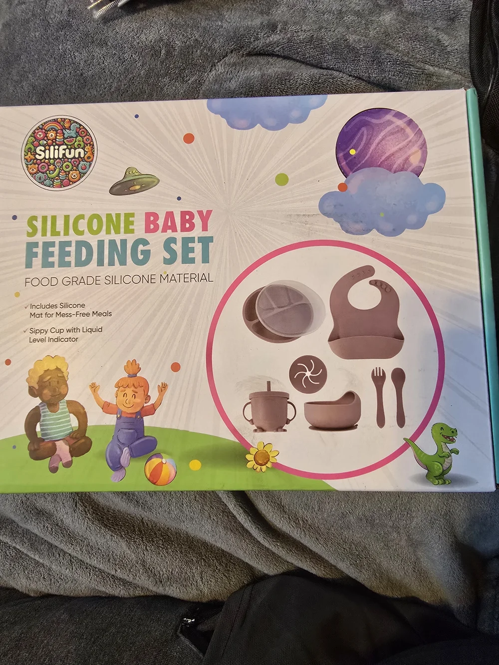 Silicone Baby Suction Plate & Bowl Set - Pink